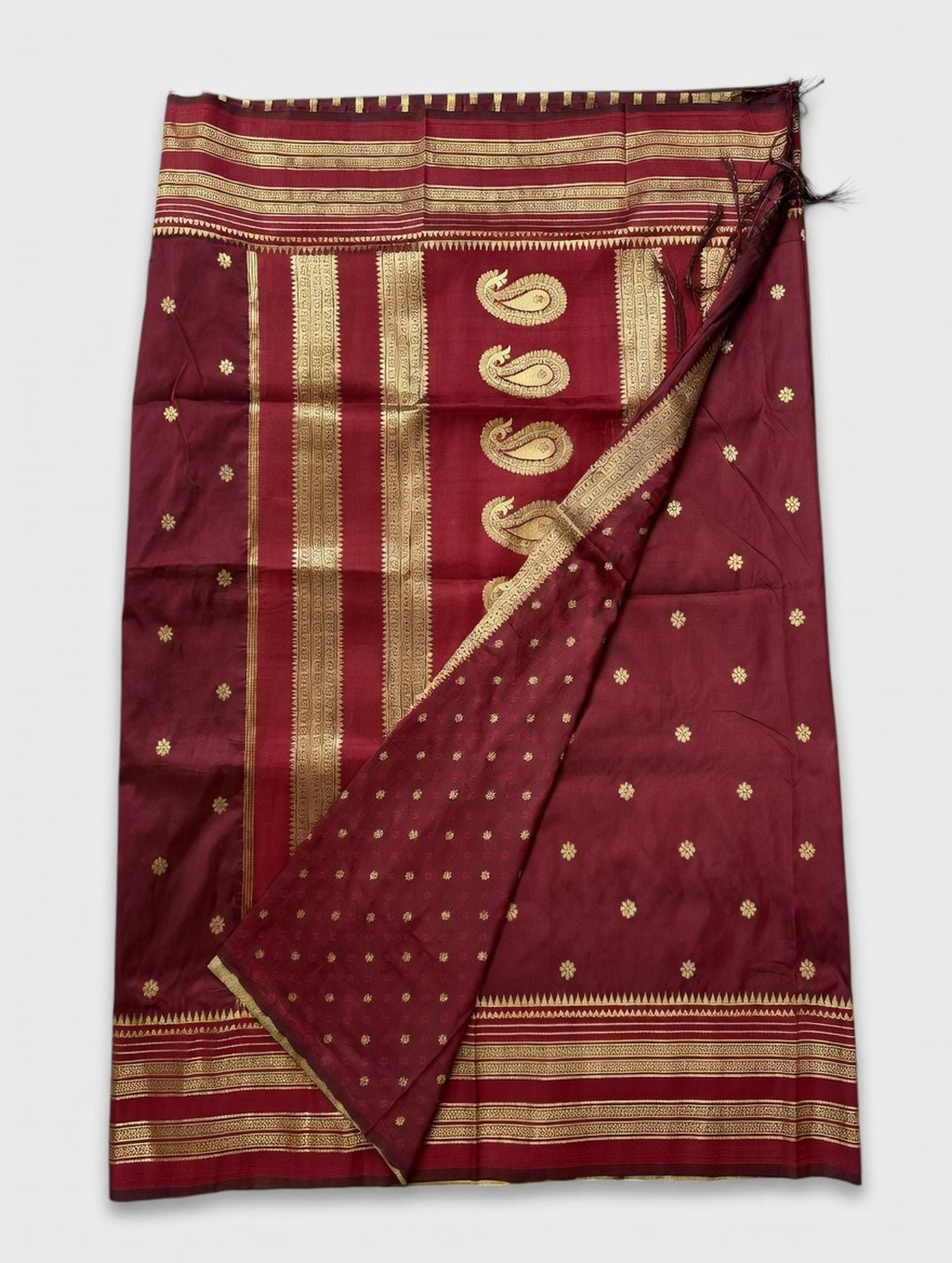 KADIYAL PAITHANI SAREE – ROYAL MAROON ELEGANCE